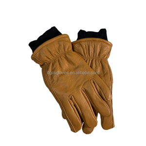 Guantes de Seguridad de Cuero Vacuno y PU para <span class=keywords><strong>Mujer</strong></span>, Invierno 2025, 30 cm, Sin Polvo, Duraderos y Antideslizantes - Product Image 3