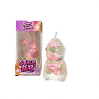 Nouveautés : Jouet Squishy Géant 12 cm en Forme d'Ours Gommeux aux Fruits (Vaseline) avec Boîte, Jouet Anti-Stress pour le Divertissement