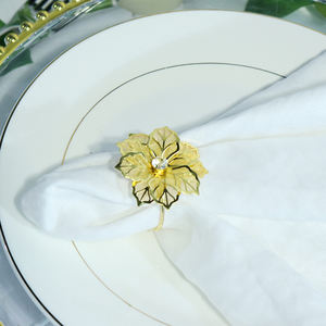 Luxueux serviettes en lin de qualité supérieure imprimé coton tissu vaisselle mode unie en gros pour les fêtes dîners restaurants - Product Image 4