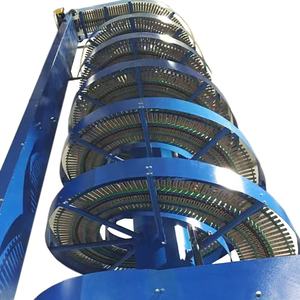 Depo karton kutular taşıma ve yükleme zinciri dikey esnek Spiral konveyör - Product Image 2