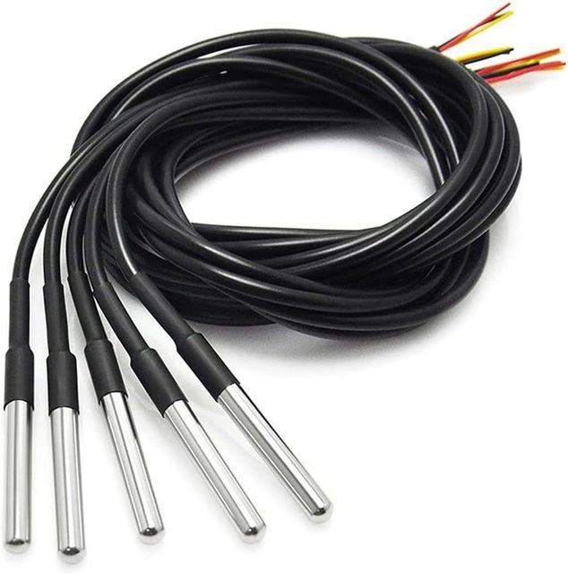 Custom for DS18B20 Waterproof Digital Temperature Probe Water Temperature Sensors for Arduino with Wire