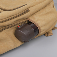 Sac à dos pour ordinateur portable en toile vintage de qualité supérieure, grande capacité, multi-poches, pour les voyages d'affaires, convient aux ordinateurs portables de 15,6 pouces, pour hommes, usage professionnel
