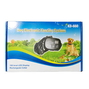 รั้วสุนัขอิเล็กทรอนิกส์สายยาว300เมตรปลอกคอแบบชาร์จไฟหน้าจอ LED ระดับ100พร้อมปลอกคอมีเสียงและการกระตุ้นให้สุนัขปลอดภัยในบ้านของคุณ - Product Image 6