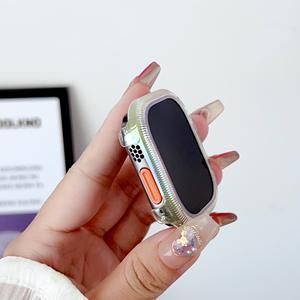 Custodia protettiva colorata placcatura rigida per <span class=keywords><strong>Apple</strong></span> Watch SE S10 38mm 40mm 41mm 44mm 45mm 49mm <span class=keywords><strong>Cover</strong></span> per orologio intelligente - Product Image 2