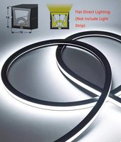 Alister 16*16mm Noir Silicone LED Diffuseur Canal Flexible Étanche Pliable Néon Lumière Tube Découpage Bande LED