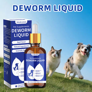 기생충과 독소 제거를위한 천연 허브 프로 바이오 틱 고양이 Deworming 보충제 방울 - Product Image 5