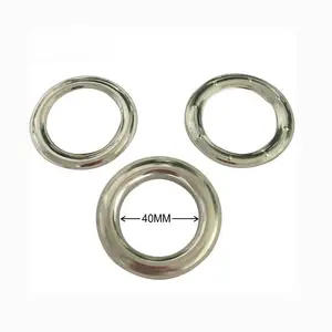 China factory 40mm Metal Round grommet stainless steel curtain eyelets
