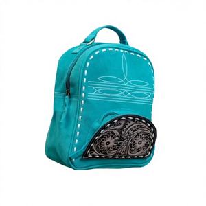 Sac à dos grande capacité 56L en cuir véritable tressé, doublure polyester, pour femme, décontracté, mode étudiante, antivol, style hip-hop - Product Image 4