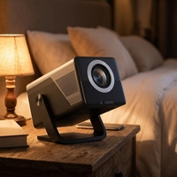 Vente flash - Projecteur LED haute luminosité 750 ANSI lumens, résolution Full HD 1080p, distance de projection de 1 à 3 m, projecteur de cinéma maison