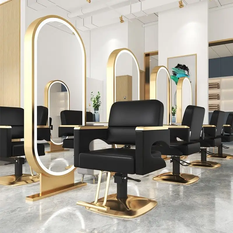 Fanrui Wholesale barbershop hair salon special cutting chair luxury hair chair lift salon hair furniture Barber chair