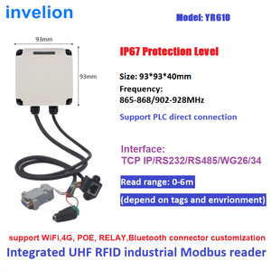 UHF 산업용 RFID 리더 Modbus 프로토콜 통합 915M 안테나 모듈 장거리 RFID 리더 - Product Image 2