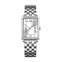 Montre de luxe pour femmes, grande marque, acier inoxydable 316L, étanche 5ATM, haute couture, quartz, logo personnalisé, montre rectangulaire pour femmes