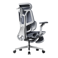 Chaise de bureau ergonomique professionnelle de luxe AJUNION avec appui-tête 4D, accoudoirs 6D et système de soutien lombaire adaptatif à 3 zones
