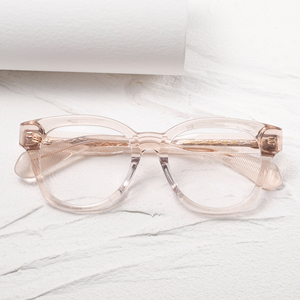 Transparent Full Rim Rectangle <b>Eyeglasses</b> <b>Frames</b> Anti Blue Light Blocking For Women Lightweight Solid Color Adult Size - Product Image 5