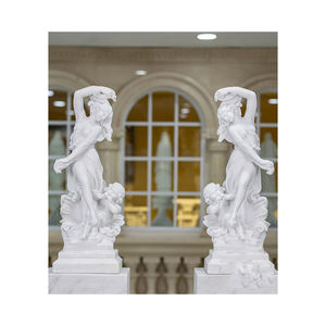 Sculptures décoratives modernes en marbre pour intérieur et extérieur, avec un design détaillé sculpté à la main, finition lisse, pierre naturelle - Product Image 1