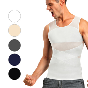 Maglietta a Compressione da <span class=keywords><strong>Uomo</strong></span> per un Comfort Eccellente, Gilet Modellante Snellente, Intimo Contenitivo per Pancia, Canotta Aderente - Product Image 1