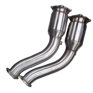 JTLD ระบบไอเสียผู้ผลิต,ท่อระบายอากาศสำหรับ <span class=keywords><strong>Porsche</strong></span> <span class=keywords><strong>Cayenne</strong></span> <span class=keywords><strong>Gts</strong></span> V8 958 4.8L <span class=keywords><strong>2013</strong></span> Downpipe - Product Image 1