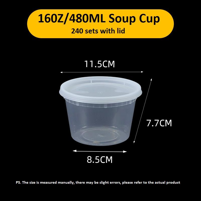 Transparent 160Z/480ML