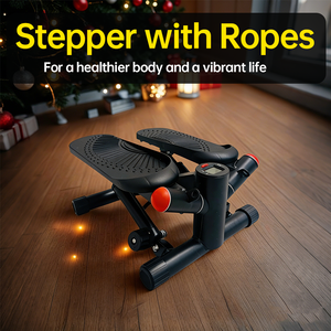 <span class=keywords><strong>Stepper</strong></span> Multifunzionale con Resistenza Regolabile per Ufficio, Fitness o Uso Domestico, con Cilindro Rotante per la Vita e Corde - Product Image 1