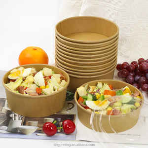 Bol en papier rond jetable pour salade <span class=keywords><strong>Poke</strong></span> avec couvercle en PET - Product Image 2