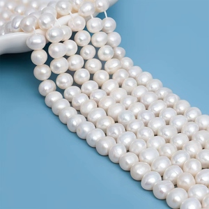 Aaaaa 8-9Mm Natuurlijke Zoetwater Witte Parels Voor Sieraden Maken Ronde Witte Parel Strengen Losse Zoetwaterparels - Product Image 4