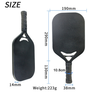 Raquette de pickleball monobloc en fibre de carbone par les fabricants planche en nid d'abeille pressée à chaud pour les sports de plein air vente en gros - Product Image 1