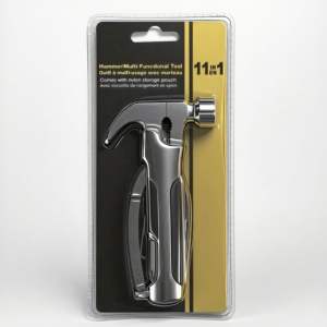 Martello Multiuso 11-in-1 con Manico in Acciaio Inossidabile, Personalizzabile OEM - Product Image 1