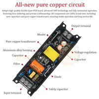 Alimentation commutateur noir pour lindustrie bande lumineuse entraînement  tension constante gradation boîtier d'alimentation