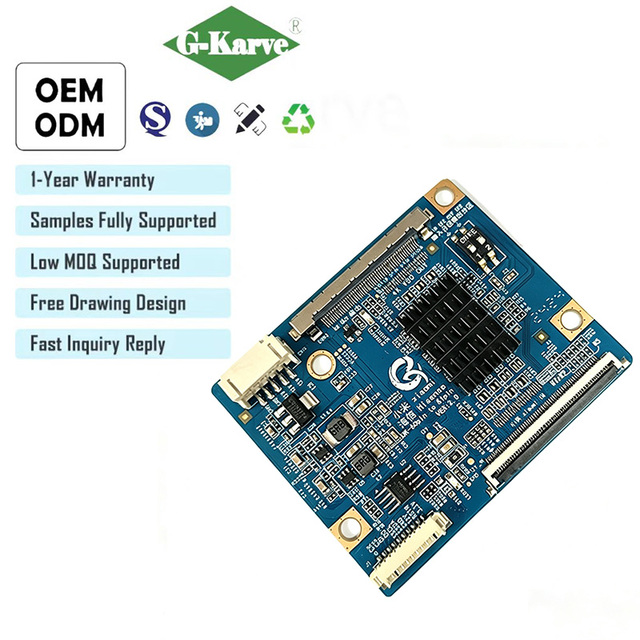 High Quality 4K VBO Output T-CON Board 50 Pin to 61 Pin Adapter Logic Board  4K VBO Output for TV Parts
