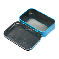 Boîte en métal pour chewing-gum, petite boîte à charnière en métal pour bonbons à la menthe, emballage en métal rectangulaire, boîte à menthe personnalisée