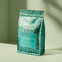 Op maat gemaakte hoge kwaliteit biologisch afbreekbare PE-materiaal koffiezak ventielstandpouch Mylar zak 250g 500g koffiebonen huisdierenvoer gelei
