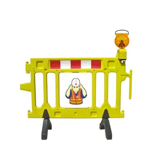 Xách Tay Roadwork Đèn Nhấp Nháy Cảnh Báo Tín Hiệu Giao Thông Năng Lượng Mặt Trời Dấu Hiệu Giao Thông Cảnh Báo Đèn