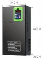 Variateur de fréquence (VFD) pour compresseur, moteur AC 380V 132KW/165KW/185KW/200KW, contrôle vectoriel triphasé 50/60Hz