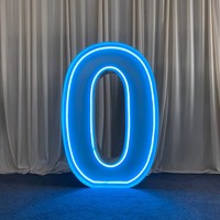 Enseigne lumineuse en néon flexible personnalisée 2026, lettres en relief pour la publicité commerciale, avec taille personnalisable et lumières multicolores
