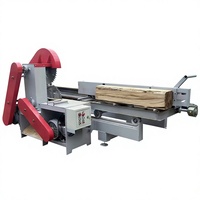 Scie à table coulissante professionnelle pour la coupe du bois dur et du bois tendre, machine à scier à double lame circulaire pour scierie