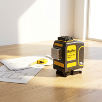 Niveau laser industriel DEGLASERS, type capteur, 12 lignes, faisceau vert 520 nm, haute précision, auto-nivelant, batterie Li-Ion