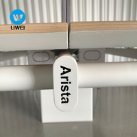 LIWEI Poste de travail commercial extensible en bois moderne pour 4 à 8 personnes, idéal pour les espaces de travail collectifs des entreprises