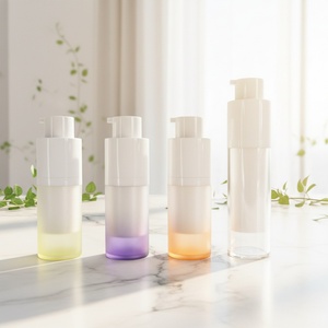 Échantillon Gratuit Usine OEM 15ml 30ml 50ml Pompe Airless Cosmétique Personnalisée Bouchon à Vis Sérum Soin de la Peau Crème Visage - Product Image 3