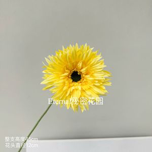 Flores Artificiales de Gerbera Secret Garden, Margaritas de Seda de Tallo Único, Realistas, para Decoración de Bodas y Hogar - Product Image 3