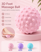 Balle de massage aux cacahuètes pour la thérapie par points de pression, pour la relaxation des muscles des pieds, du dos et du cou, yoga, fitness, 5 cm, 65 g