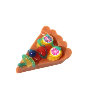 wangdun Mini-Simulation Pizza-Lebensmodell essen und spielen mit Simulation italienische Schlüsselanhänger-Zubehör spielzeug für das Haus