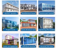Maison modulaire à deux étages en conteneurs, bâtiment préfabriqué personnalisé, appartement, logement, dortoirs pour travailleurs, magasin, salle de sport, salle de bain