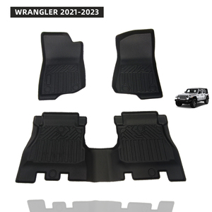 Tappetini Auto 3D in TPE con Design Antiscivolo Migliorato per WRANGLER <span class=keywords><strong>2022</strong></span> - Product Image 1