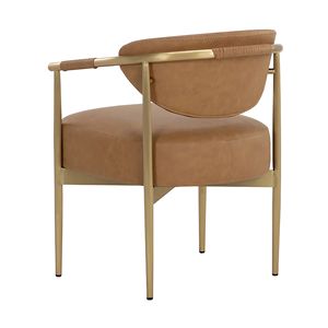 Chaise de <span class=keywords><strong>salle</strong></span> <span class=keywords><strong>à</strong></span> <span class=keywords><strong>manger</strong></span> moderne en or avec coussin doux et atmosphère confortable Mobilier de maison Tabouret en métal Pieds pour hôtels - Product Image 5