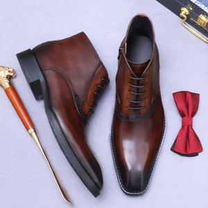 Zapatos Oxford de Vestir para Hombre, Hechos a Mano, de Cuero Genuino, Estilo Moderno y Lujoso, Personalizados, Impermeables, para Oficina y Trabajo - Product Image 4