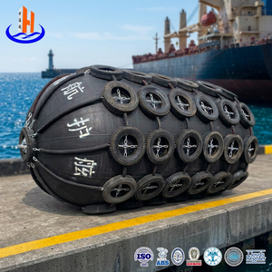ZHH Yokohama - Pare-battage marin cylindrique gonflable en caoutchouc noir 0,5-4,5 m - Fournitures marines universelles pour bateaux, quais et navires - Vente directe usine CCS - Product Image 1
