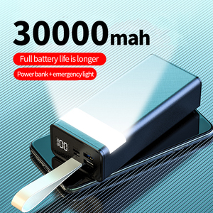 Batterie externe universelle portable Li-Polymère 30000mAh avec écran LED et charge rapide, entrée Type-C - Product Image 3