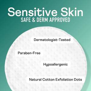 Discos Exfoliantes Premium Swisspers, 2 Superficies Texturizadas en Relieve, Almohadillas Faciales de Algodón, 80 Unidades, 0.8 Onzas, Bolsa Reutilizable - Product Image 3