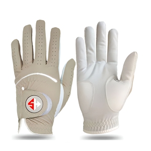 Gants de golf sur mesure en cuir véritable Cabretta, fournisseur OEM, qualité supérieure, pour homme, main gauche. - Product Image 4