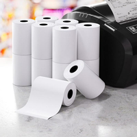 Rouleau de papier thermique MX pour reçus de caisse 57*48mm Blanc. Utilisé pour les points de vente, les guichets automatiques et les banques. Sans BPA. Échantillon gratuit disponible.